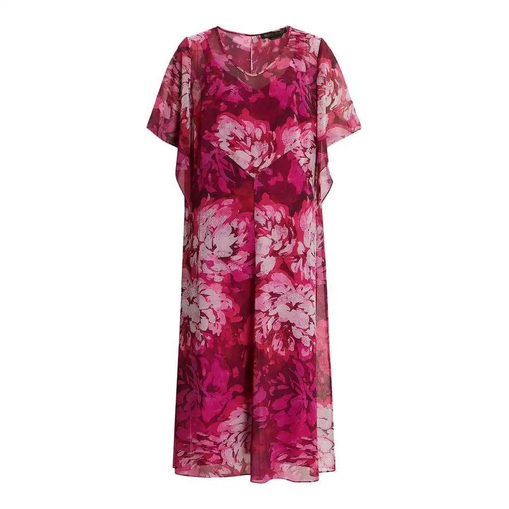 NWT Marina Rinaldi Zenith Plus Size 18 Cyclamen Pink Dress $855